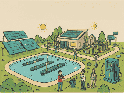 Sharing Sustainable Power. Solar Community, Shared Knowledge.