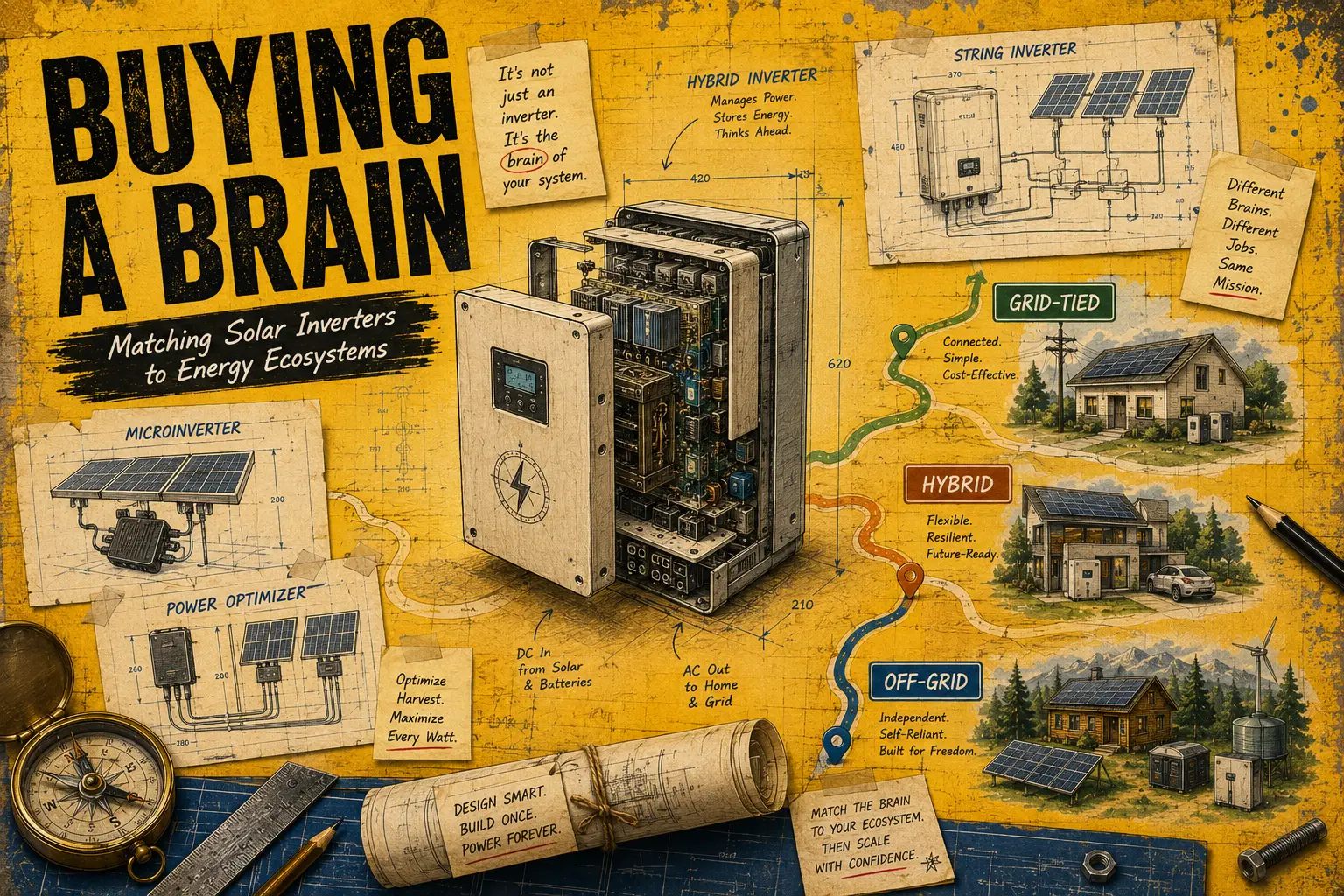 Mapping solar inverters to match system types and energy ecosystems