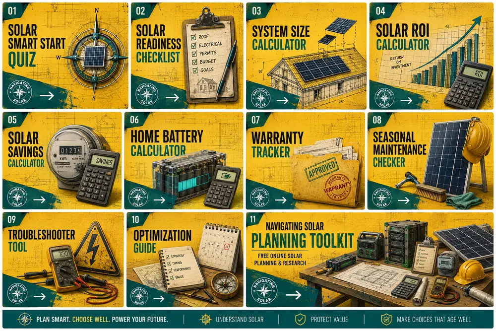Click the button or the image to open your NavigatingSolar Toolkit - Free Online Solar Planning & Research Toolkit