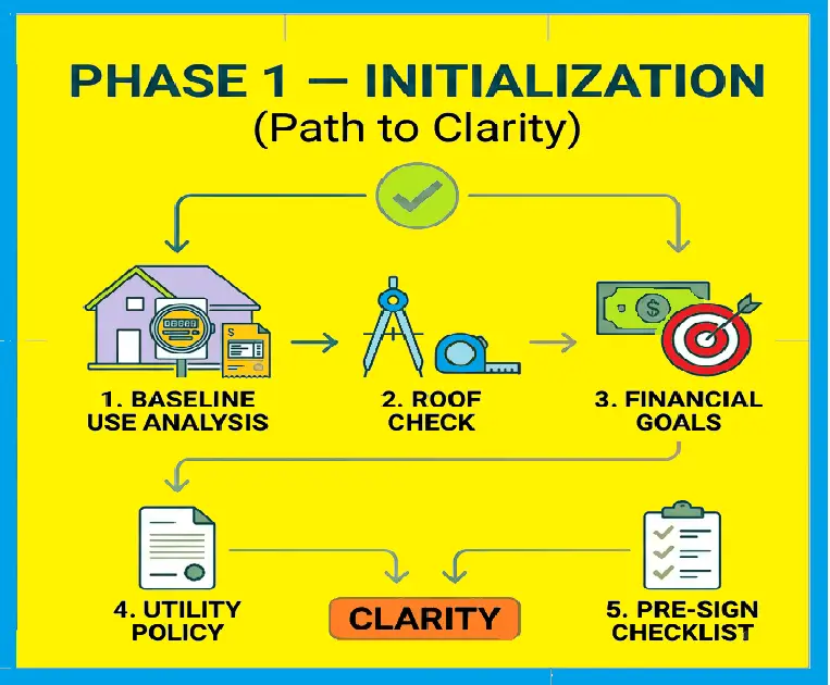 Going Solar : Phase !: Initialization Planning, Research, Comparing Multiple Quotes