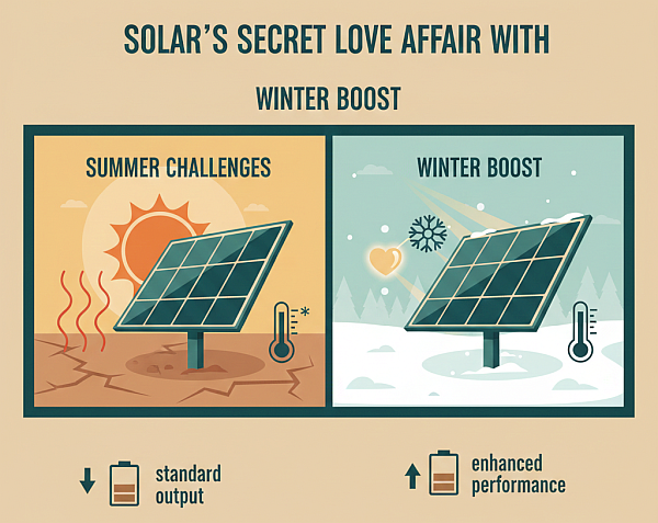 Solar's secret love affair with Winter: Solar panels are more efficient in cooler climates