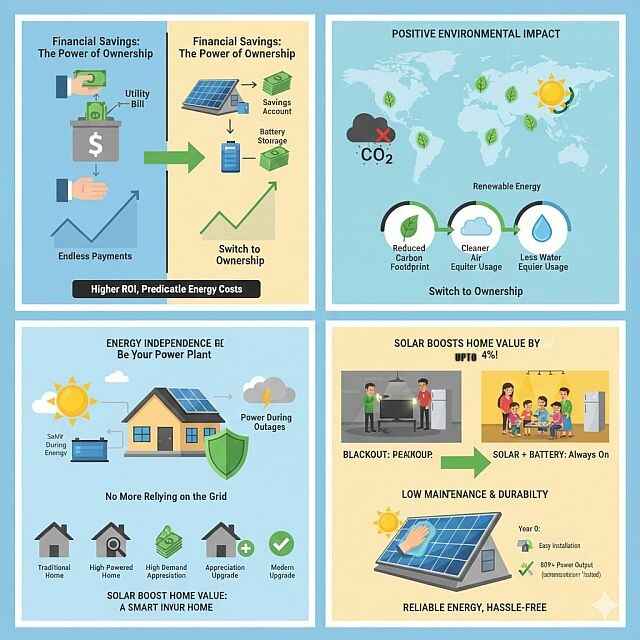 Solar impacts your savings, your environment and your energy resilience positively.