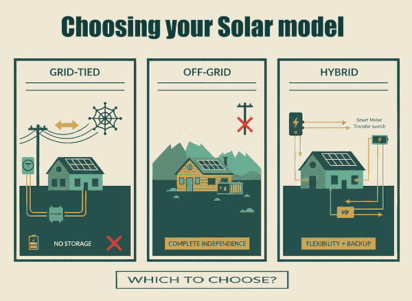Types of solar-powered systems : Choosing your system's Inverter and controller