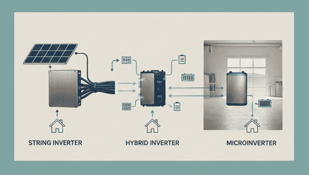 Solar Inverters: The Brain of Your System. Comparing Different Types of Inverters : Micro-, String-, or Hybrid inverter