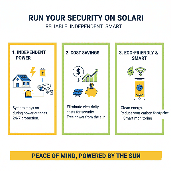 Run Security systems on Solar Power 