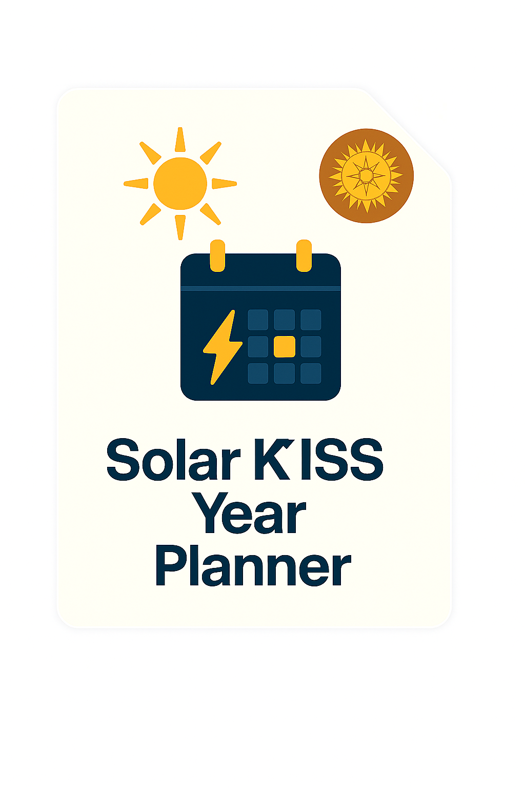 Solar KISS Year Planner