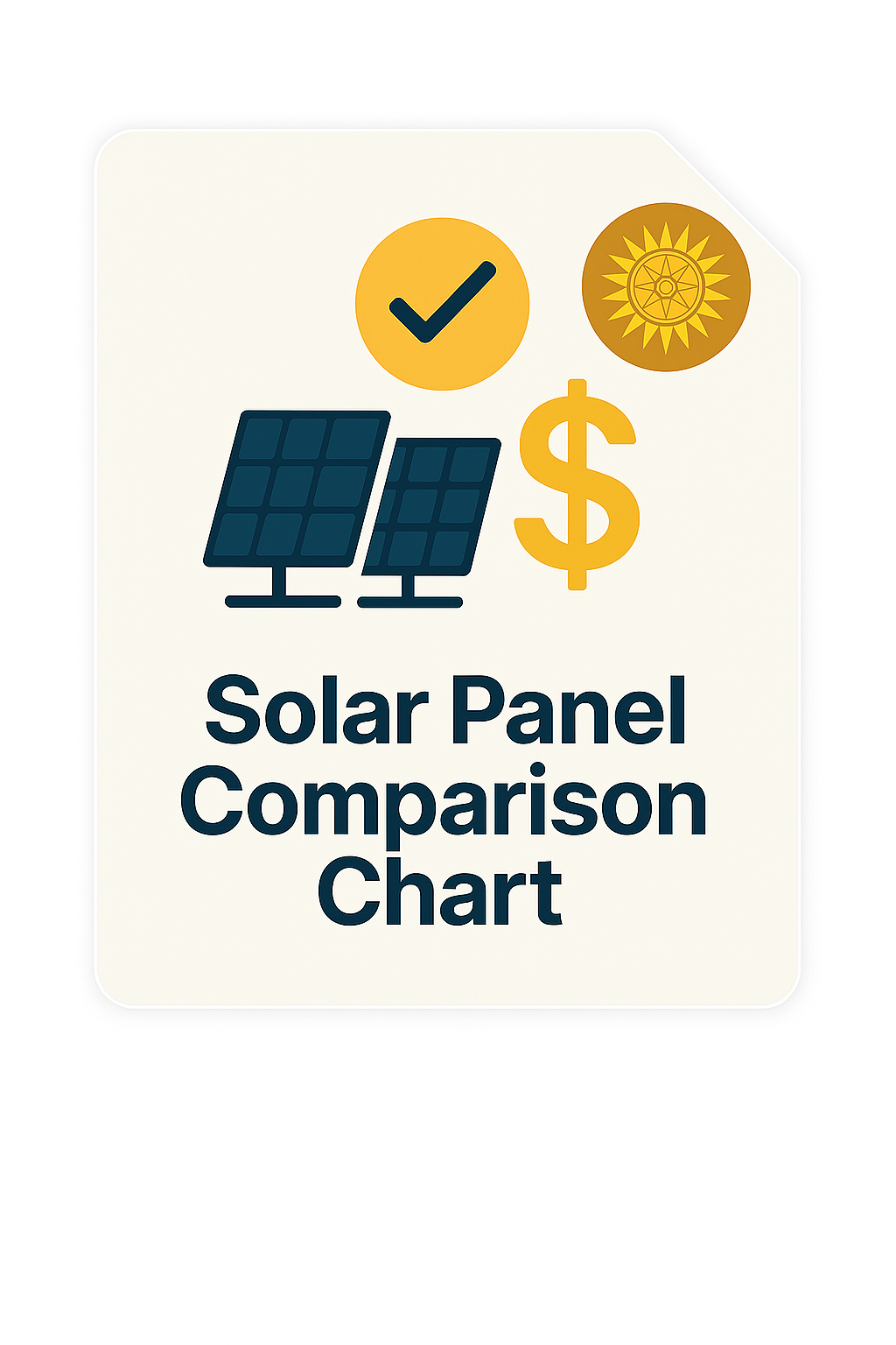 Solar Panel Comparison Chart