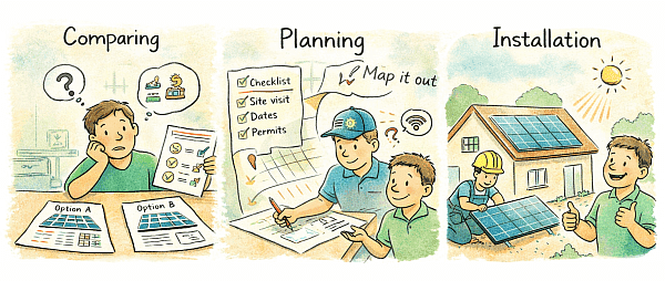 Mapping your journey: Compare, Plan, Install