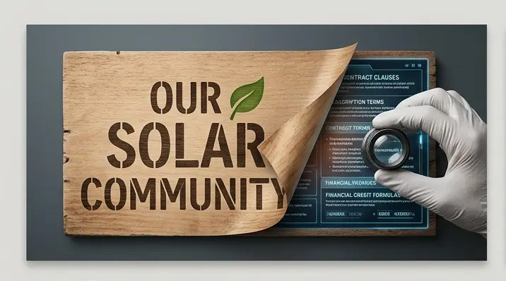 Looking at COMMUNITY SOLAR