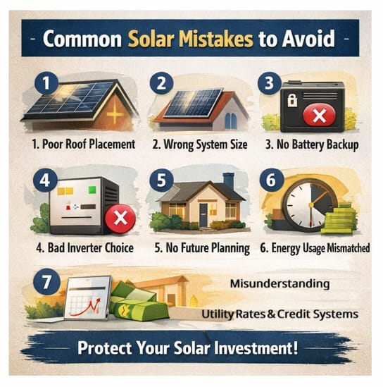 A list of 7 Common Solar Installation Mistakes to Avoid