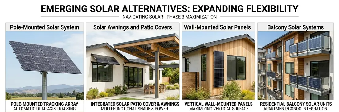 Alternative Solar Solutions for Different scenarios