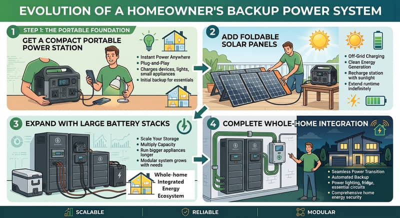 From Portable to Whole-home Modular Energy Ecosystem