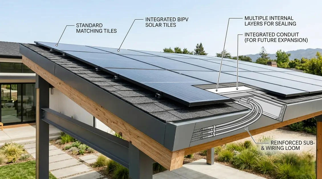 Depicting solar roof tiles or shingles, and how it's designed