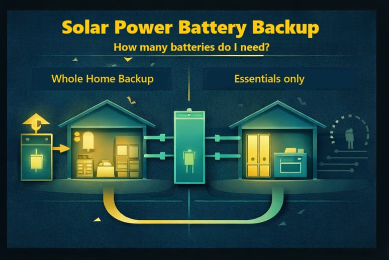 How much Solar Battery Backup do I need? Decide: Essentials only or Whole-home backup?