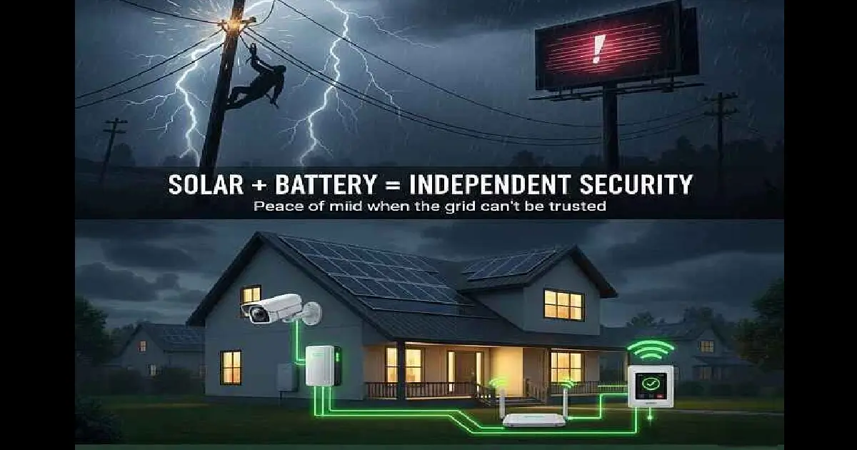 Running Security Systems on Solar Power