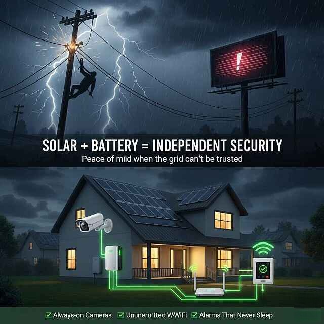Solar and home security 