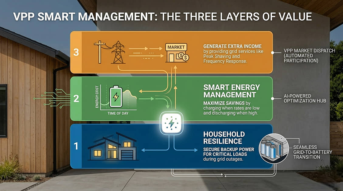 Explaining VPP Smart Energy-Management Stack