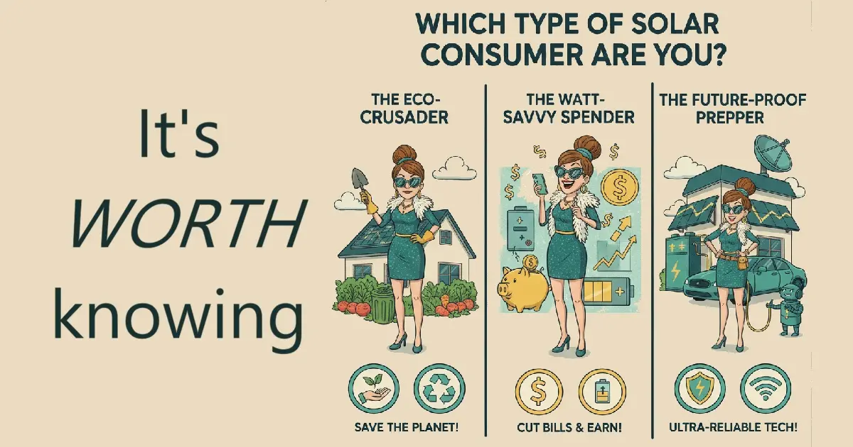 What type of solar consumer are you What type of solar consumer are you