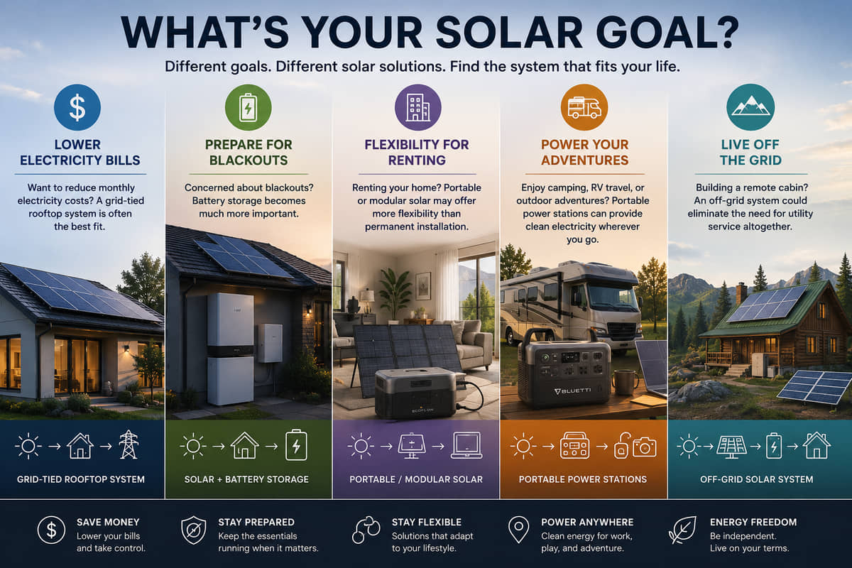 Homeowner’s Solar Decisions Manual : What’s your Solar Goal Determine what your solar goal is, before you buy.