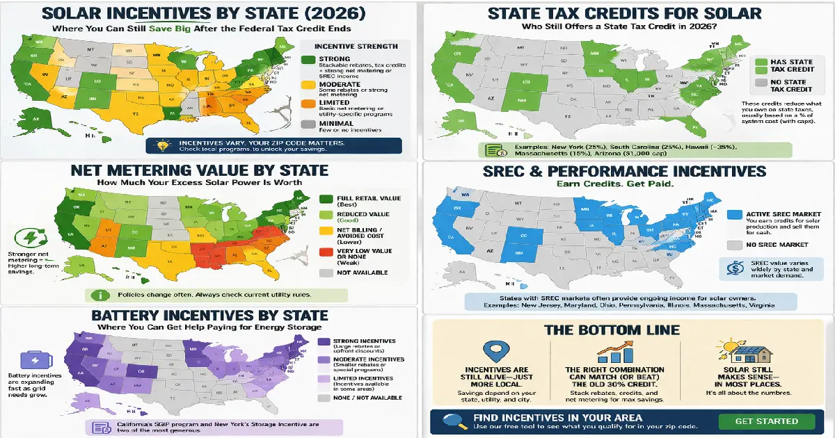Solar Incentives by State 2026