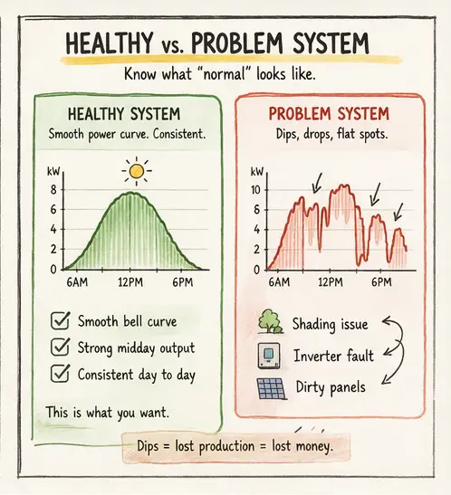 Monitoring helps spotting problems early 