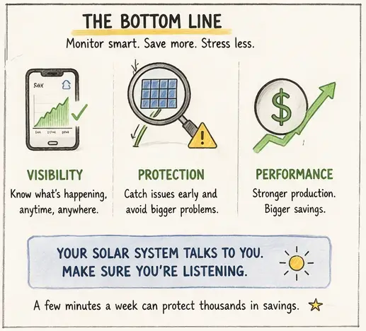 Bottom line : Solar monitoring is important for your savings