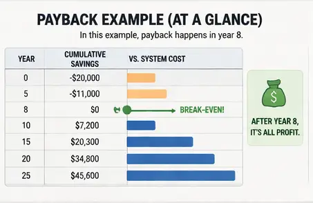 Solar Payback Period at a glance