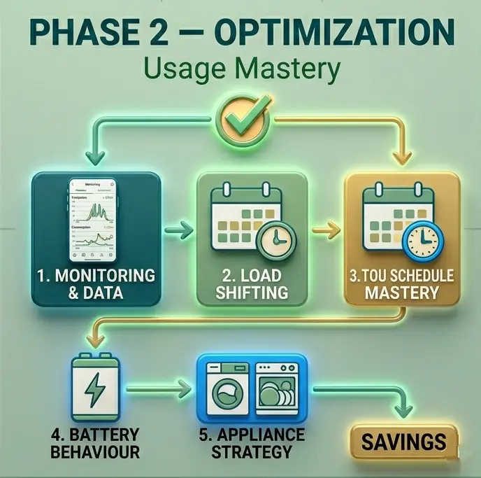 Phase 2 of going Solar - Focusing on Optimization Strategy & Monitoring Tools for better solar ROI