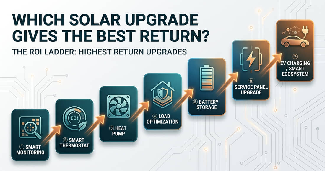 Solar Upgrades that give the highest ROI in 2026 Solar Upgrades that give the highest ROI in 2026