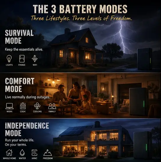 Battery Modes for Humans