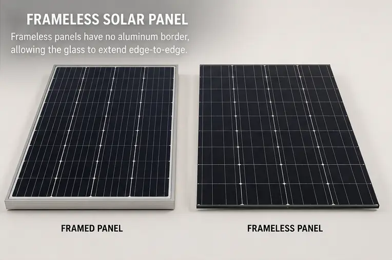 Framed vs Frameless solar panel