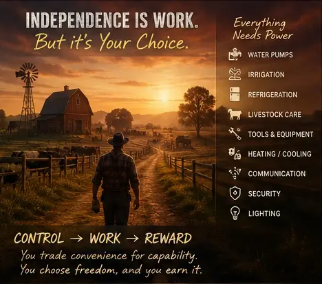 Off-grid energy independence: What It truly means