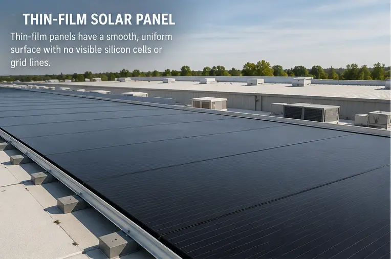 Thin Film Solar on a commercial flat roof