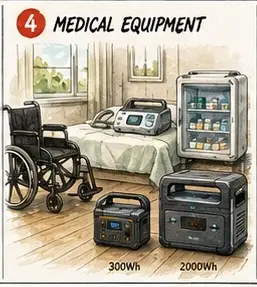 Portable and Recahrgable - batteries for medical equipment of all types