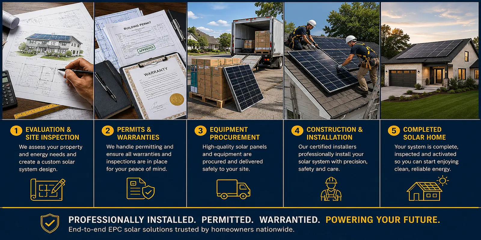 Traditional Solar Installation - EPC Service. Get Multiple Quotes to Compare.