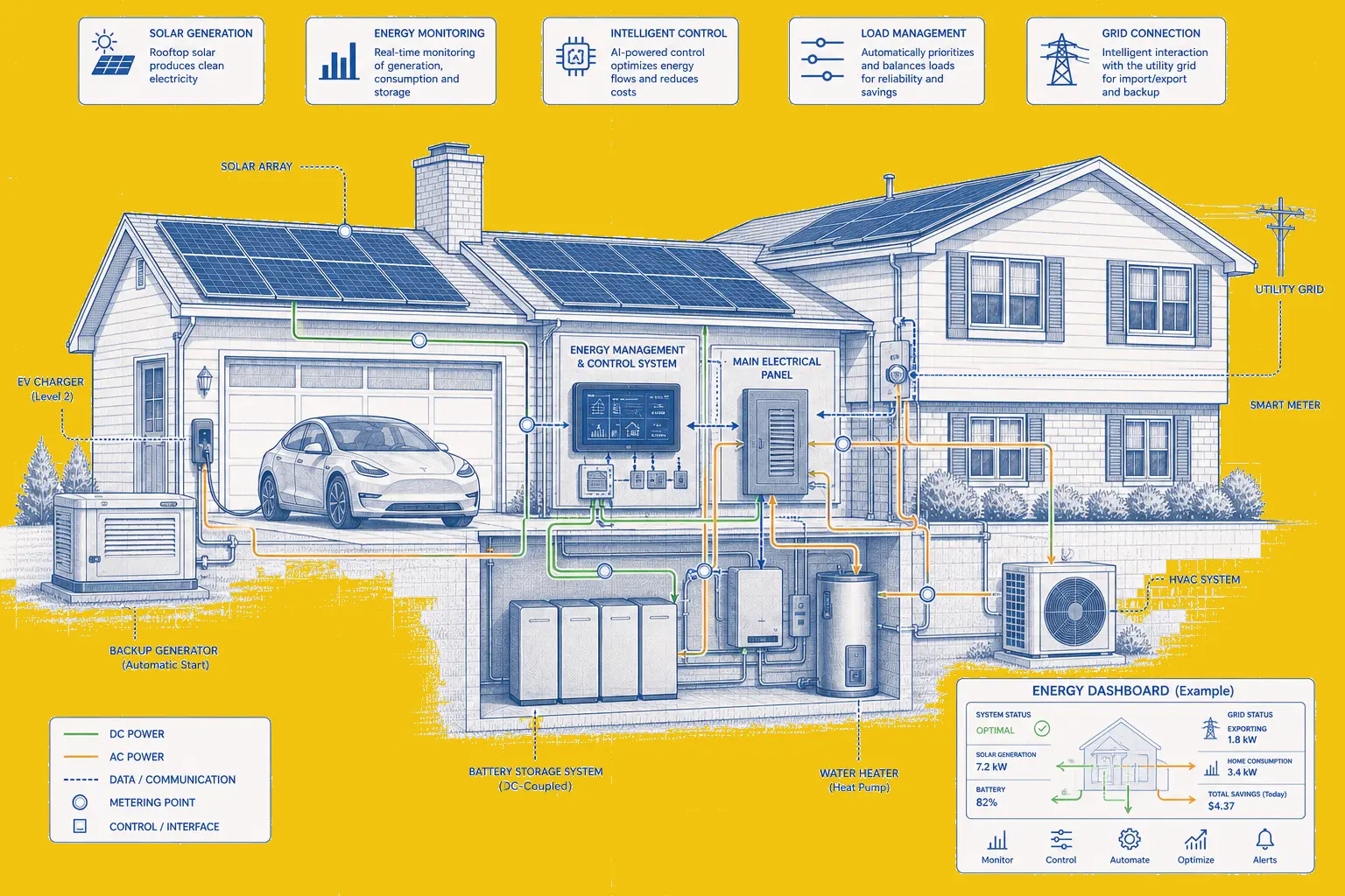 11.2. A Whole-home Energy Ecosystem A diagram of a Whole-home Energy Ecosystem