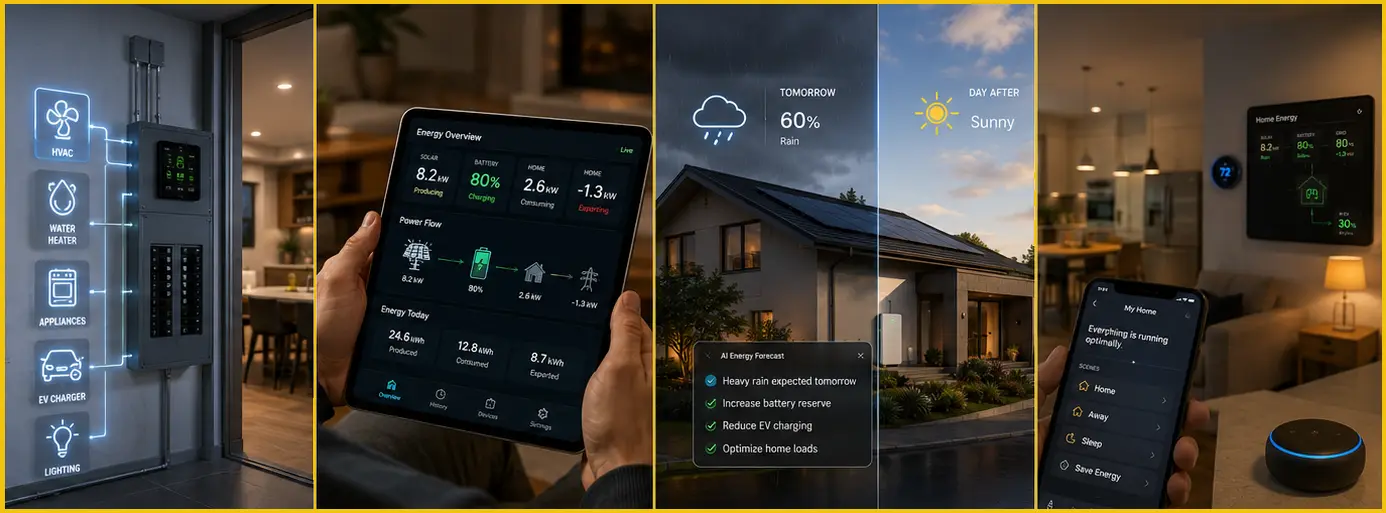 14.6 Energy Ecosystems with Intelligent Management & Automation Portable Battery Backup and foldable solar panels