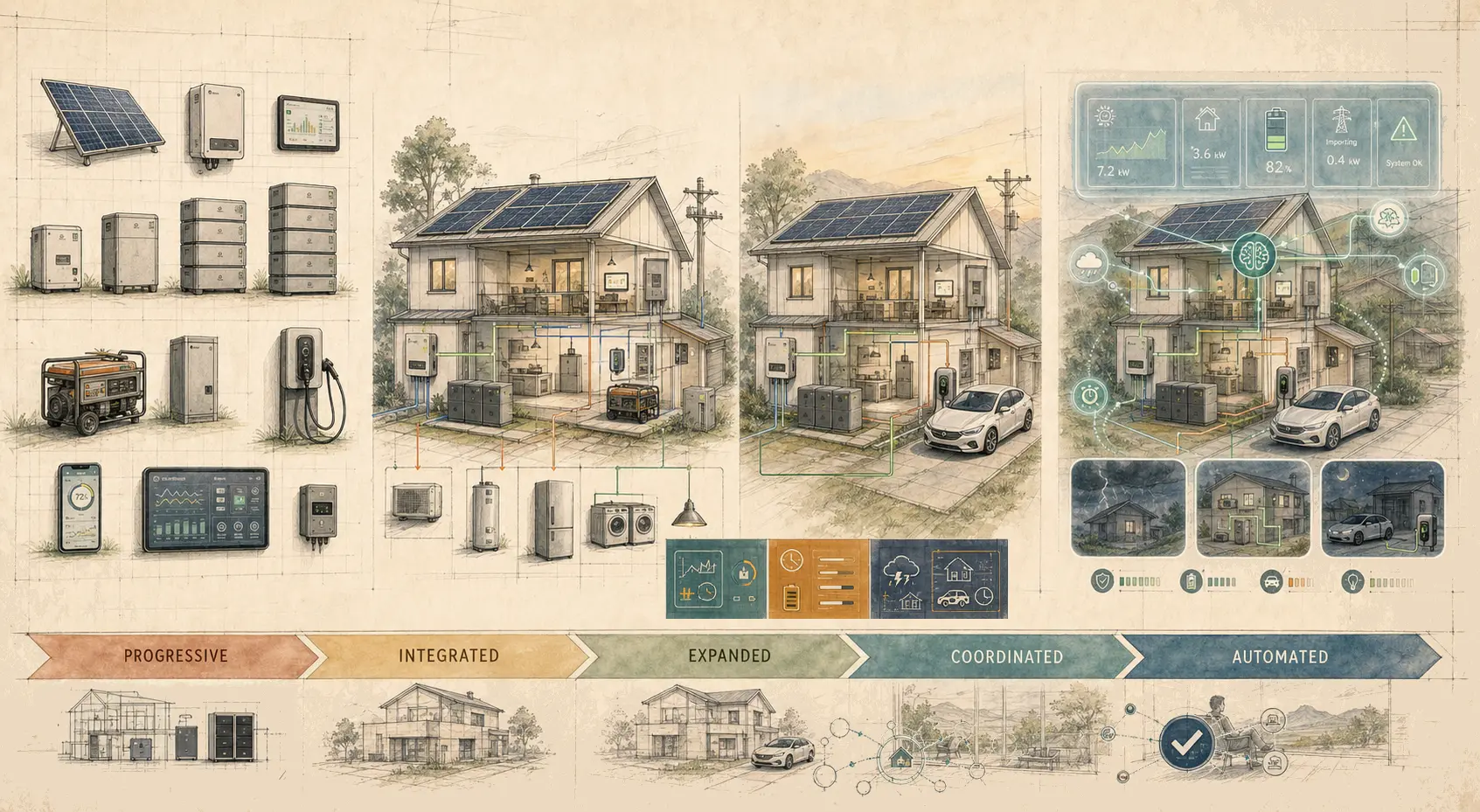 Modular - Whole-home - Intelligent Build progressively from Modular to Whole-home to Intelligent