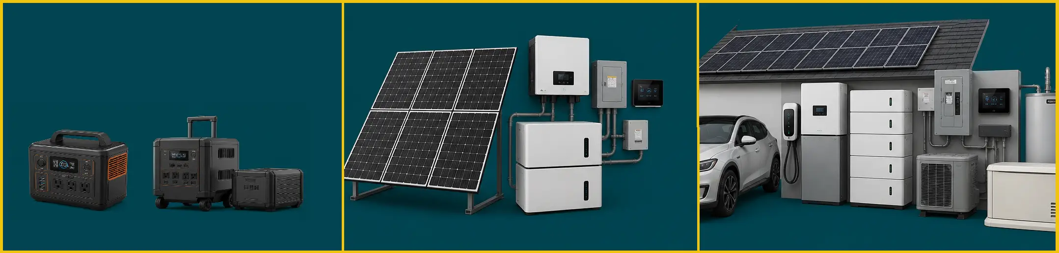 Solar hardware - A range of possibilities Range of solar hardware - from portable to whole-home
