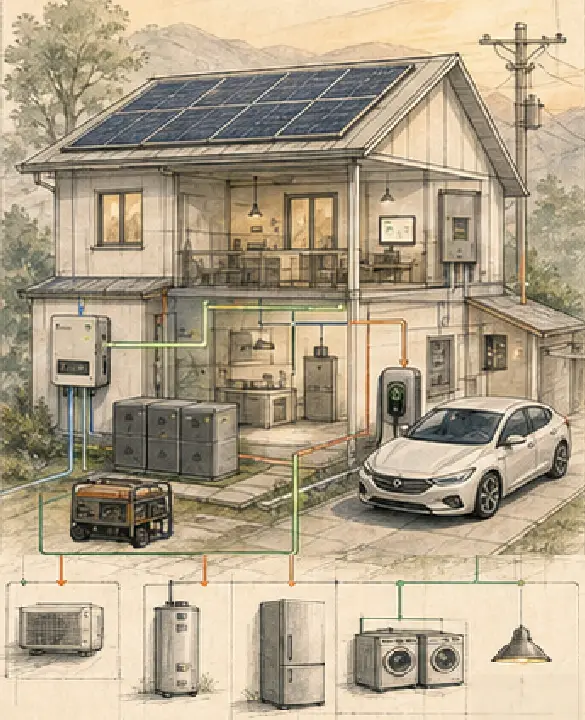 The Whole-home Energy Ecosystem The Whole-home Energy Ecosystem illustrated