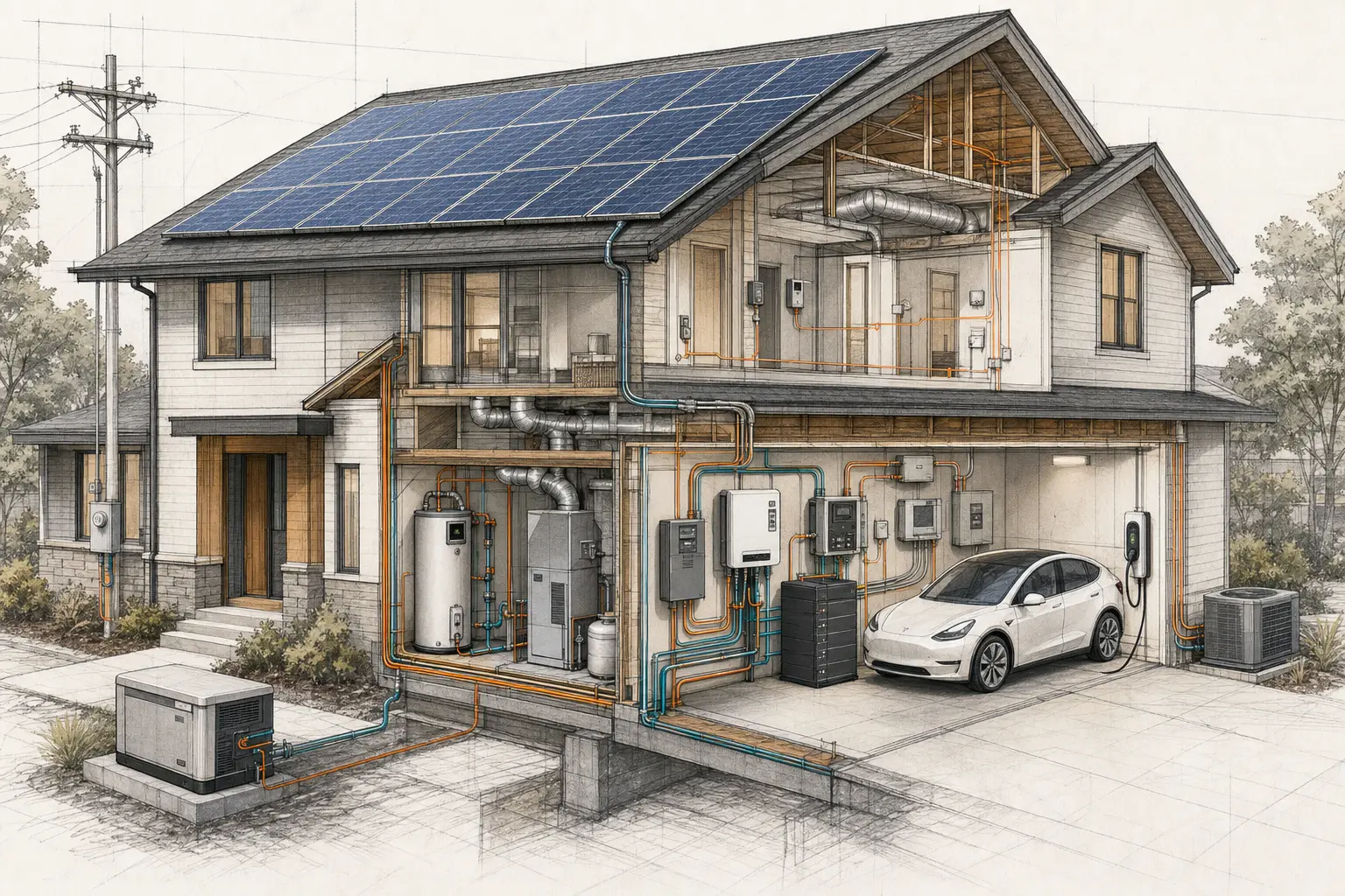 Whole-home Energy Ecosystem Diagram of a Whole-home Energy Ecosystem
